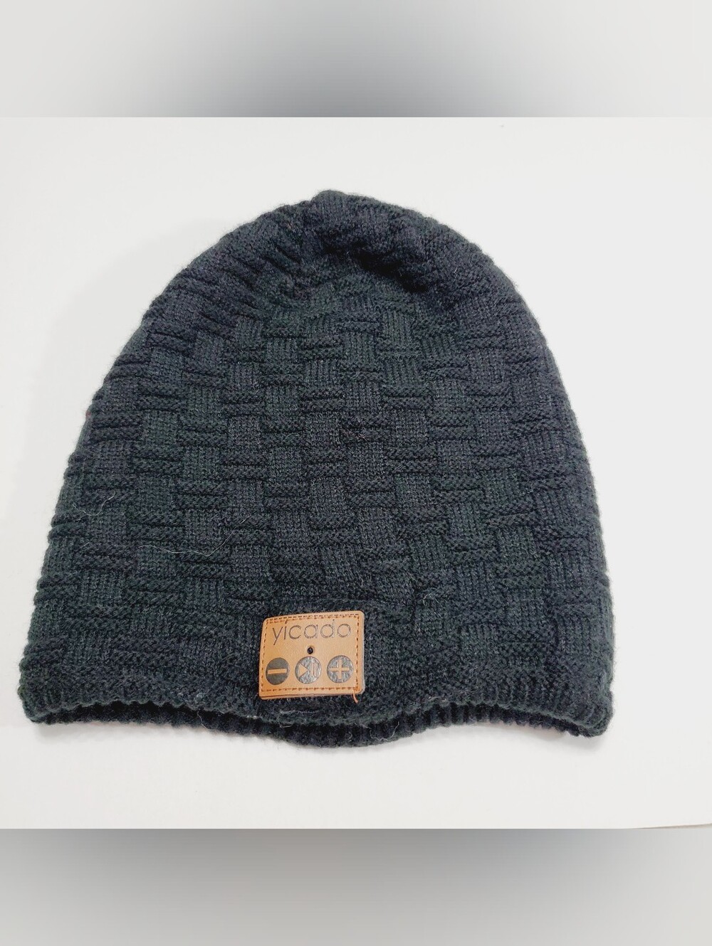 Yicado Unisex Winter Beanie Hat Black Knit Pattern  One Size Acrylic